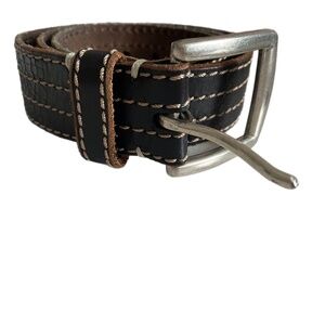 Lucky Brand Size 38 Western Whip Stitch Rodeo Boho Belt